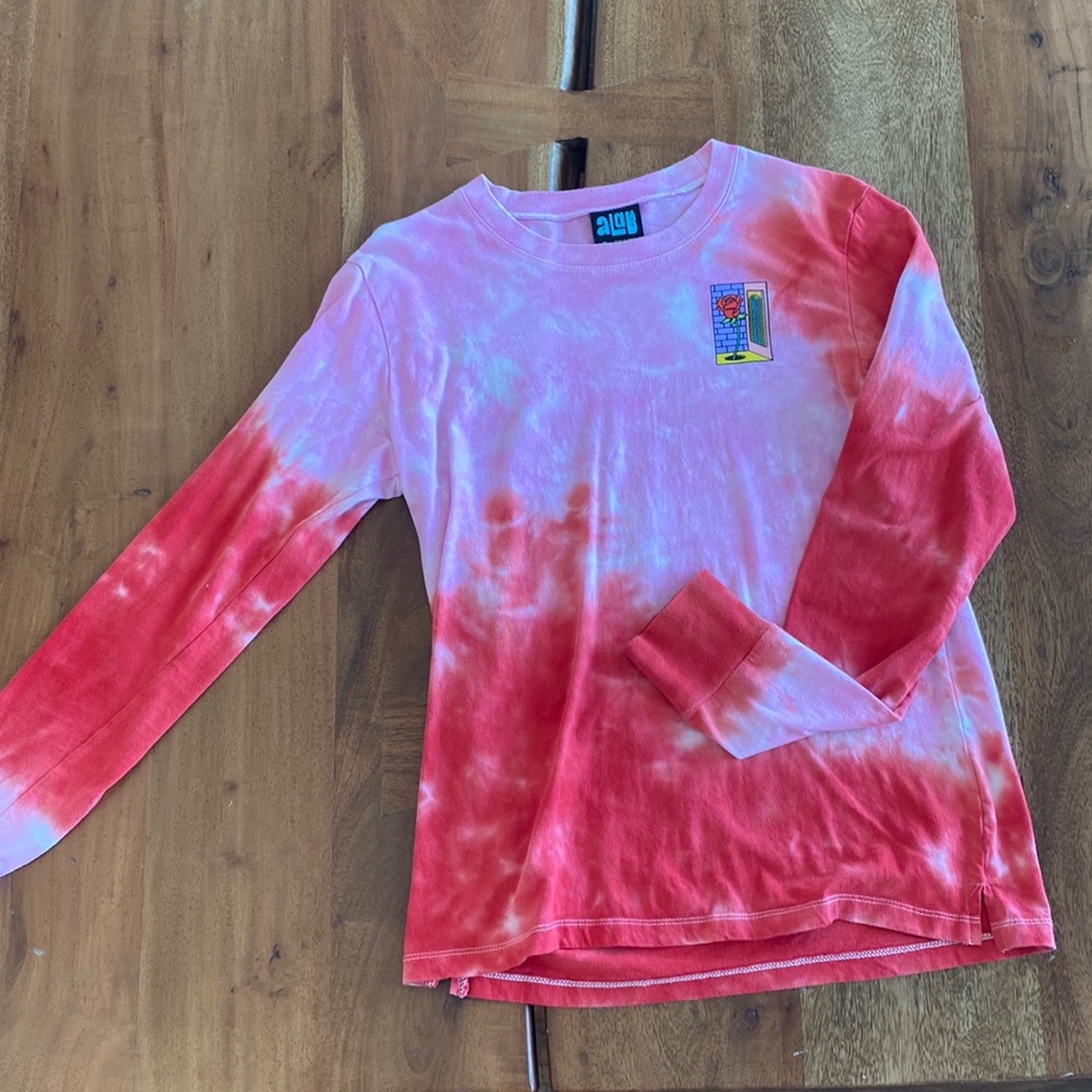 Alab tie die graphic long sleeve